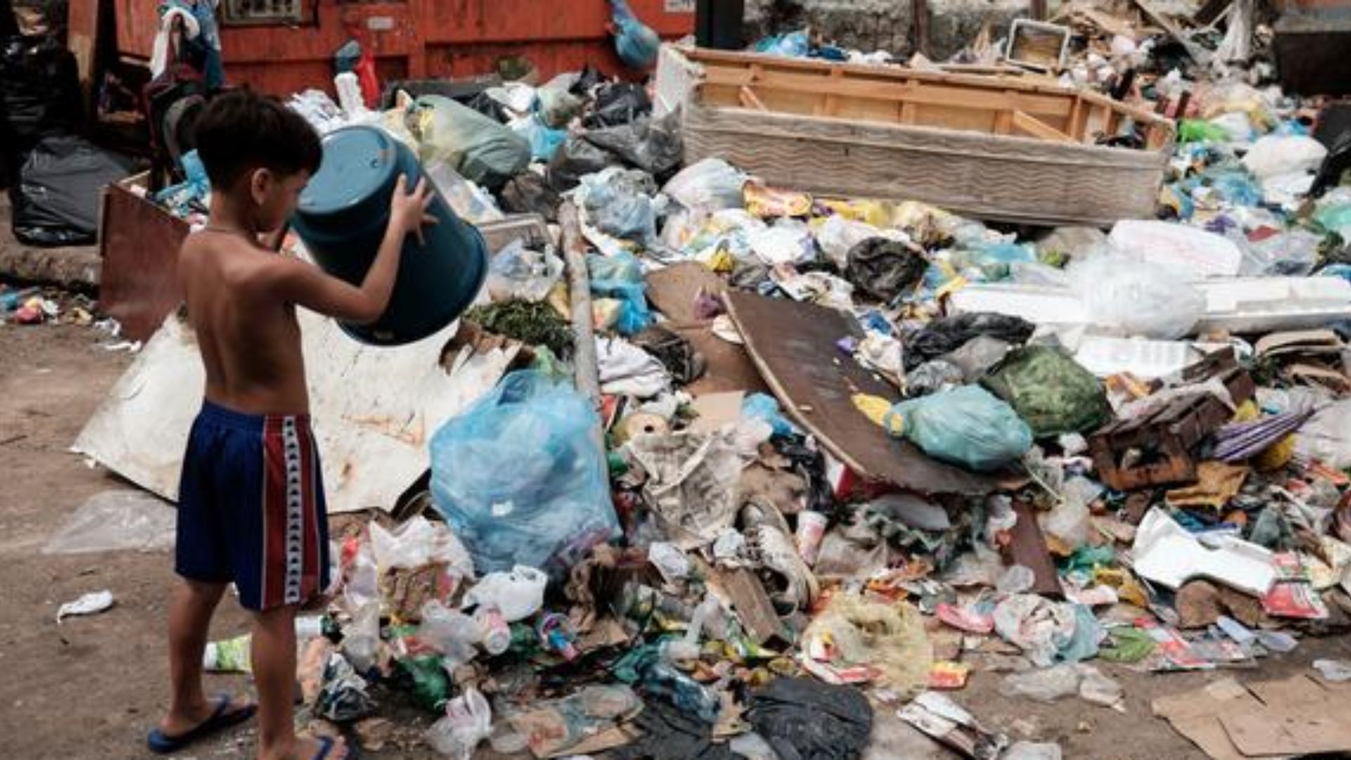 image of a waste dumping place
